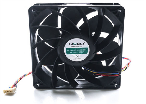 140*140*38mm 12v 14038 Kipas Pendingin Rig Penambangan Daya Tinggi Untuk Avalon